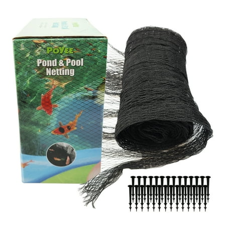 28x30ft Pond Netting for Leaves Leaf Net Cover Pond Net Protecting Koi Fish from Birds Cats
