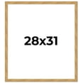 thumbnail image 1 of 28x31 Frame Beige Real Wood Picture Frame Width 1.25 inches | Interior Frame Depth 0.5 inches |, 1 of 8