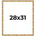 thumbnail image 1 of 28x31 Frame Gold Bamboo Solid Wood Picture Frame | 1 Inch Moulding Width | Interior Frame Depth, 1 of 8