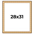 thumbnail image 1 of 28x31 Frame Gold Plein Aire Solid Wood Picture Frame Width 2 Inches | Interior Frame Depth 0.5, 1 of 8