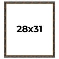 thumbnail image 1 of 28x31 Frame Gold Real Wood Picture Frame Width 1.5 inches | Interior Frame Depth 0.5 inches |, 1 of 8