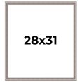 thumbnail image 1 of 28x31 Frame Grey Real Wood Picture Frame Width 1.25 inches | Interior Frame Depth 0.5 inches | Hans, 1 of 8