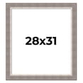 thumbnail image 1 of 28x31 Frame Grey Real Wood Picture Frame Width 2.75 Inches | Interior Frame Depth 0.5 Inches |, 1 of 8
