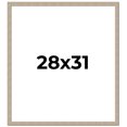 thumbnail image 1 of 28x31 Frame Grey Solid Wood Picture Frame Width 1 Inches | Interior Frame Depth 0.5 Inches |, 1 of 8
