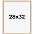 thumbnail image 1 of 28x32 Frame Beige Real Wood Picture Frame Width 0.75 inches | Interior Frame Depth 0.5 inches |, 1 of 8