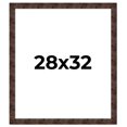 thumbnail image 1 of 28x32 Frame Brown Burl Real Wood Picture Frame Width 1.625 Inches | Interior Frame Depth 0.5 Inches, 1 of 8