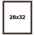 thumbnail image 1 of 28x32 Frame Brown Round Mahogany Solid Wood Picture Frame | 1.625 Inch Moulding Width | with UV, 1 of 8