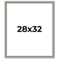 thumbnail image 1 of 28x32 Frame Grey Real Wood Picture Frame Width 1.25 inches | Interior Frame Depth 0.5 inches | Hans, 1 of 8