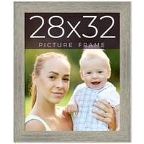 28x32 Frame Grey Real Wood Picture Frame Width 1.5 Inches | Interior Frame Depth 0.5 Inches | Barn