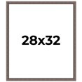 thumbnail image 1 of 28x32 Frame Silver Real Wood Picture Frame Width 1.25 Inches | Interior Frame Depth 0.5 Inches |, 1 of 8