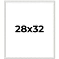 thumbnail image 1 of 28x32 Frame White Real Wood Picture Frame Width 0.75 inches | Interior Frame Depth 0.5 inches |, 1 of 8