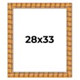 thumbnail image 1 of 28x33 Frame Beige Real Wood Picture Frame Width 3 inches | Interior Frame Depth 0.5 inches |, 1 of 8