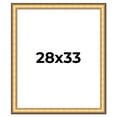 thumbnail image 1 of 28x33 Frame Gold Plein Aire Solid Wood Picture Frame Width 2 Inches | Interior Frame Depth 0.5, 1 of 8