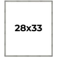 thumbnail image 1 of 28x33 Frame Silver Grey Distressed Solid Wood Picture Frame | 0.75 Inch Moulding Width | Interior, 1 of 8