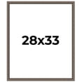 thumbnail image 1 of 28x33 Frame Silver Real Wood Picture Frame Width 1.25 Inches | Interior Frame Depth 0.5 Inches |, 1 of 8