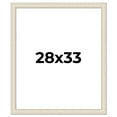 thumbnail image 1 of 28x33 Frame White Real Wood Picture Frame Width 1.75 inches | Interior Frame Depth 0.5 inches |, 1 of 8