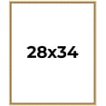 thumbnail image 1 of 28x34 Frame Beaded Gold Solid Wood Picture Frame | 0.75 Inches Moulding Width | Liscio Oro, 1 of 8