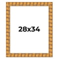 thumbnail image 1 of 28x34 Frame Beige Real Wood Picture Frame Width 3 inches | Interior Frame Depth 0.5 inches |, 1 of 8