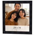 thumbnail image 1 of 28x34 Frame Black Passaggi Solid Wood Picture Frame Width 1.5 Inches | Interior Depth 0.5 Inches |, 1 of 8