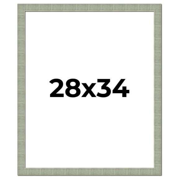 28x34 Frame Green Desert Pear Solid Wood Picture Frame | 1.625 Inch Moulding Width | Interior Frame