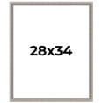thumbnail image 1 of 28x34 Frame Grey Real Wood Picture Frame Width 1.25 inches | Interior Frame Depth 0.5 inches | Hans, 1 of 8