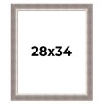thumbnail image 1 of 28x34 Frame Grey Real Wood Picture Frame Width 2.75 Inches | Interior Frame Depth 0.5 Inches |, 1 of 8
