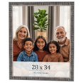 thumbnail image 1 of 28x34 Frame Silver Grey Distressed Solid Wood Picture Frame | 0.75 Inch Moulding Width | Interior, 1 of 8
