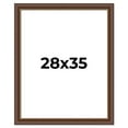 thumbnail image 1 of 28x35 Copper and Brown Real Wood Picture Frame Width 2 inches | Interior Frame Depth 0.5 inches |, 1 of 8