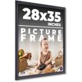 thumbnail image 1 of 28x35 Frame Black Passaggi Solid Wood Picture Frame Width 1.5 Inches | Interior Depth 0.5 Inches |, 1 of 8