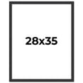 thumbnail image 1 of 28x35 Frame Black Real Wood Picture Frame Width 1.25 Inches | Interior Frame Depth 0.5 Inches |, 1 of 8