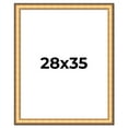 thumbnail image 1 of 28x35 Frame Gold Plein Aire Solid Wood Picture Frame Width 2 Inches | Interior Frame Depth 0.5, 1 of 8