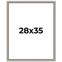28x35 Frame Grey Real Wood Picture Frame Width 1.25 inches | Interior Frame Depth 0.5 inches | Hans