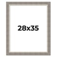 thumbnail image 1 of 28x35 Frame Grey Real Wood Picture Frame Width 2.75 Inches | Interior Frame Depth 0.5 Inches |, 1 of 8