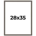 thumbnail image 1 of 28x35 Frame Silver Real Wood Picture Frame Width 1.25 Inches | Interior Frame Depth 0.5 Inches |, 1 of 8