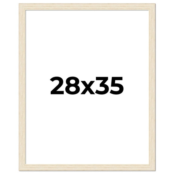 28x35 Frame White Real Wood Picture Frame Width 1.5 inches | Interior Frame Depth 0.5 inches | Barn
