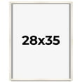 thumbnail image 1 of 28x35 Frame White Wash Solid Wood Picture Frame | 0.75 Inch Moulding Width | Includes UV Acrylic, 1 of 8