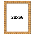 thumbnail image 1 of 28x36 Frame Beige Real Wood Picture Frame Width 3 inches | Interior Frame Depth 0.5 inches |, 1 of 8