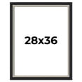 thumbnail image 1 of 28x36 Frame Black Real Wood Picture Frame Width 2.25 Inches | Interior Frame Depth 0.5 Inches |, 1 of 8