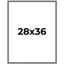 28x36 Frame Blue Kingsley Pewter Solid Wood Picture Frame Width 0.75 Inches |Interior Depth 0.5