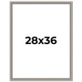 thumbnail image 1 of 28x36 Frame Grey Real Wood Picture Frame Width 1.25 inches | Interior Frame Depth 0.5 inches | Hans, 1 of 8