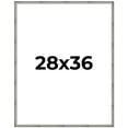 thumbnail image 1 of 28x36 Frame Silver Grey Distressed Solid Wood Picture Frame | 0.75 Inch Moulding Width | Interior, 1 of 8