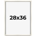 thumbnail image 1 of 28x36 Frame White Wheat Solid Wood Picture Frame | Moulding Width 0.75 Inches | Interior Depth 0.5, 1 of 8