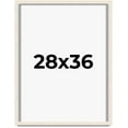 thumbnail image 1 of 28x36 Shadow Box Frame White | 1.125 Inches Deep Real Wood Rustic Shadowbox Display Frame | UV, 1 of 5