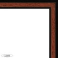 thumbnail image 1 of 28x36 Simple Brown Picture Frame - UV Acrylic, Foam Board Backing, Hanging Hardware, 1 of 8