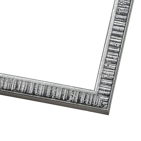 28x37 Frame Silver Picture Frame - Complete Modern Photo Frame Includes UV Acrylic Shatter Guard