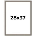 thumbnail image 1 of 28x37 Frame Silver Real Wood Picture Frame Width 1.25 Inches | Interior Frame Depth 0.5 Inches |, 1 of 8