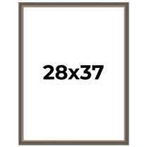 28x37 Frame Silver Real Wood Picture Frame Width 1.25 Inches | Interior Frame Depth 0.5 Inches |