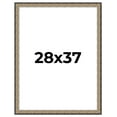 thumbnail image 1 of 28x37 Frame Silver Real Wood Picture Frame Width 1.75 Inches | Interior Frame Depth 0.5 Inches |, 1 of 8