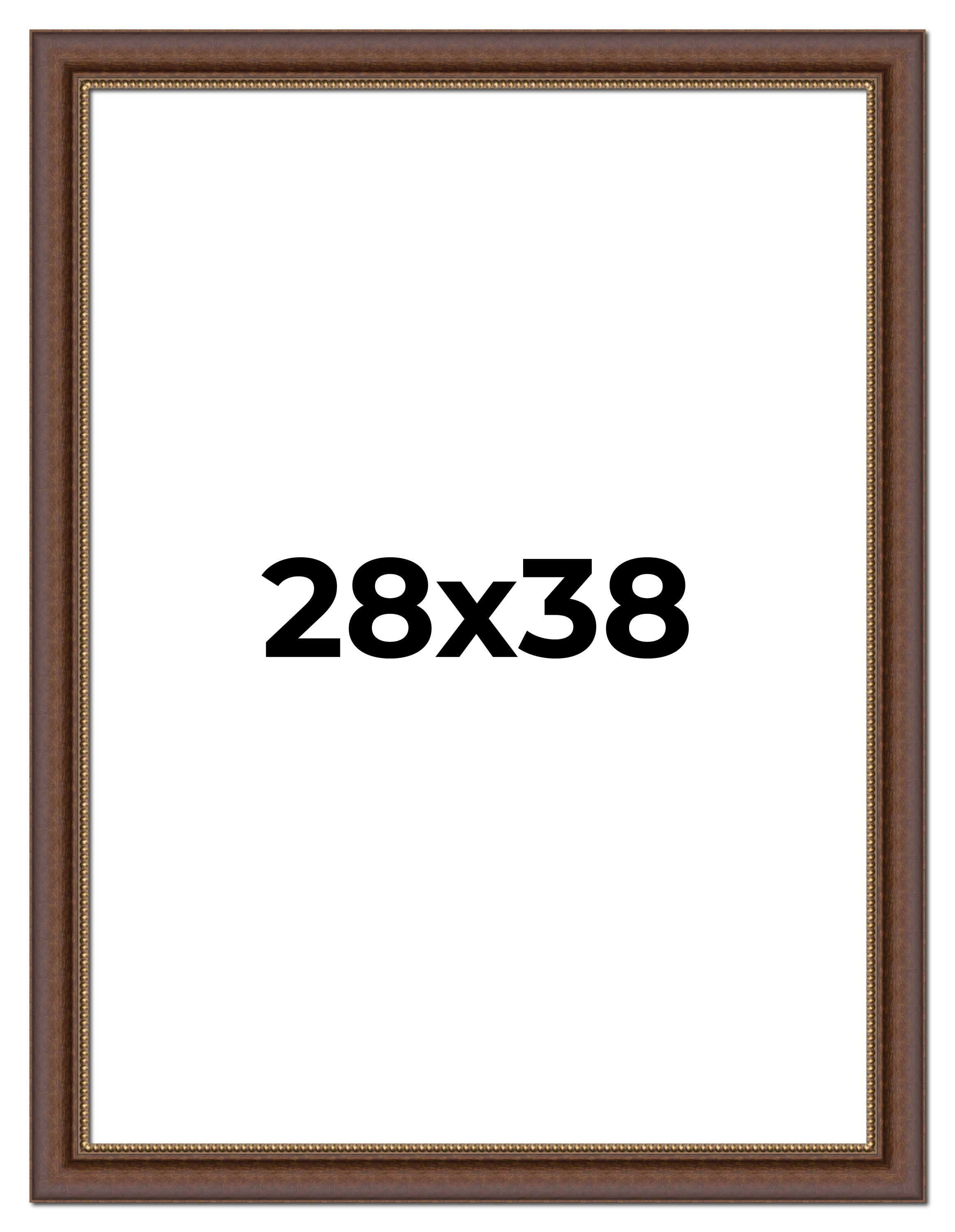 28x38 Copper and Brown Real Wood Picture Frame Width 2 inches ...