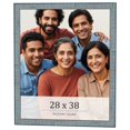 thumbnail image 1 of 28x38 Frame Blue Scuffed Farm Board Solid Wood Picture Frame Width 0.75 Inches | Interior Depth 0.5, 1 of 8